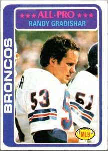 1978 Topps Football Card Randy Gradishar Denver Broncos sk7078