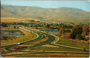 View of Bridge to Lewiston ID Vintage Postcard B78