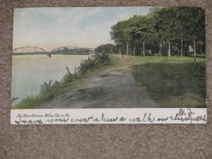 The River Common, Wilkes-Barre, Pa., dated 1907