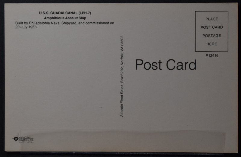 US Navy Ship - U.S.S. Guadalcanal [LPH-7]