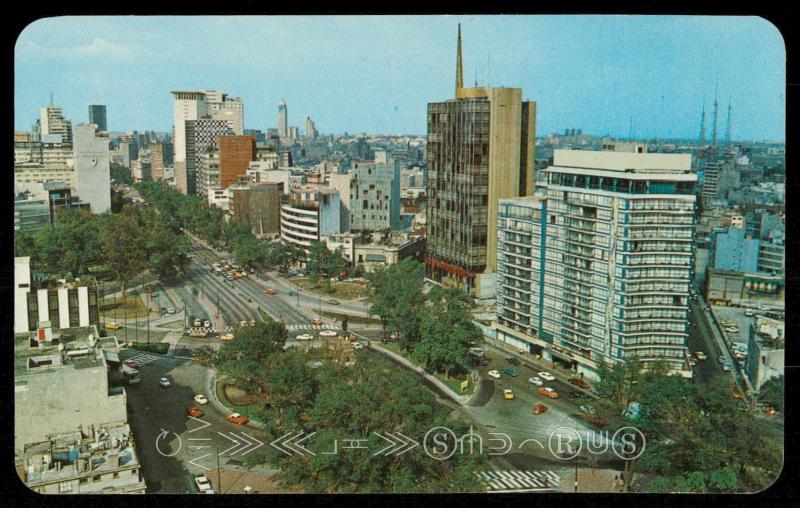 Vista panoramica del Paseo de la Reforma