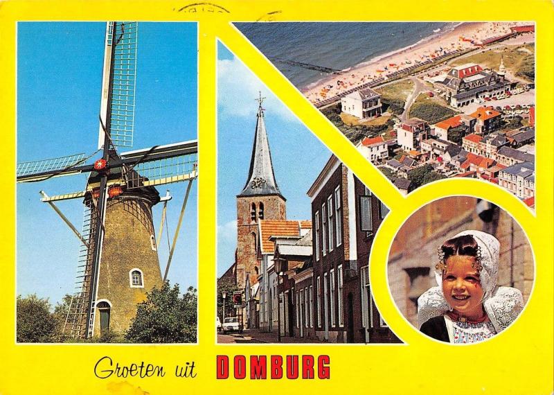 BT1275 groeten uit domburg windmolen windmill mill netherlands