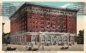 Vintage Postcard 1917 MYCA Building Broadway and Third Ave. Louisville Kentucky