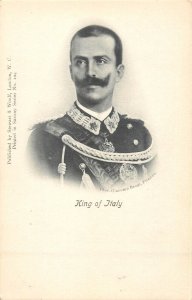 Royalty King of Italy officer uniform medals moustache