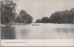 Postcard On the Perkiomen Collegeville PA 1911