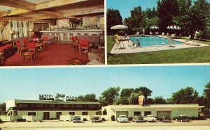 Long's Steakhouse and Motel - Dyer, Indiana - Vintage Postcard