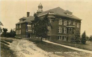 1922 High School Tomah Wisconsin RPPC Photo Postcard 13655