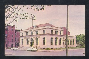 SEDALIA MISSOURI US POST OFFICE 1950's CARS DOWNTOWN MO. VINTAGE POSTCARD