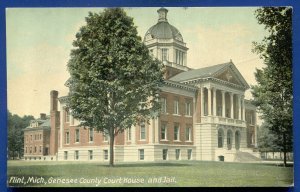 Genesee County Court House Flint Michigan mi Postcard 