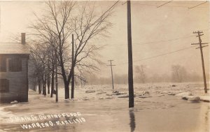 J69/ Warren Ohio RPPC Postcard c1910 Flood Disaster South Main St 431