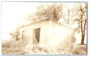 c1960's Belfast Iowa IA Exterior Vintage Train Depot Station RPPC Photo Postcard