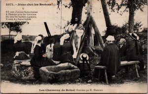 France Jesus Chez les Bretons Vintage Postcard C002