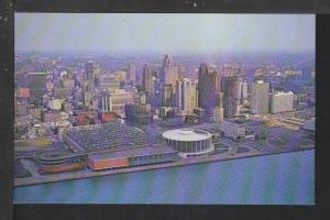 Bird's Eye View Civic Center,Detroit,MI Postcard 