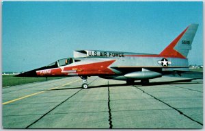 North American F-107A Aircraft Design As Advanced Fighter Bomber Postcard