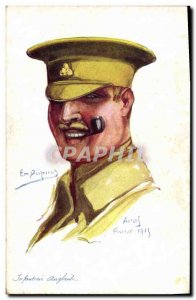 Old Postcard Fantasy Illustrator Dupuis Army Infantry English