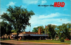 Vtg 1960s Hotel Mead Wisconsin Rapids Wisconsin WI Chrome Postcard