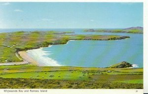 Wales Postcard - Whitesands Bay and Ramsey Island - Pembrokeshire - Ref 2771A