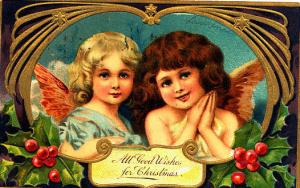 Two Angels Christmas - 1909