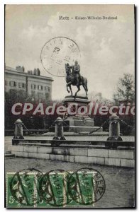 Old Postcard Metz Kaiser Wilhelm Denkmal