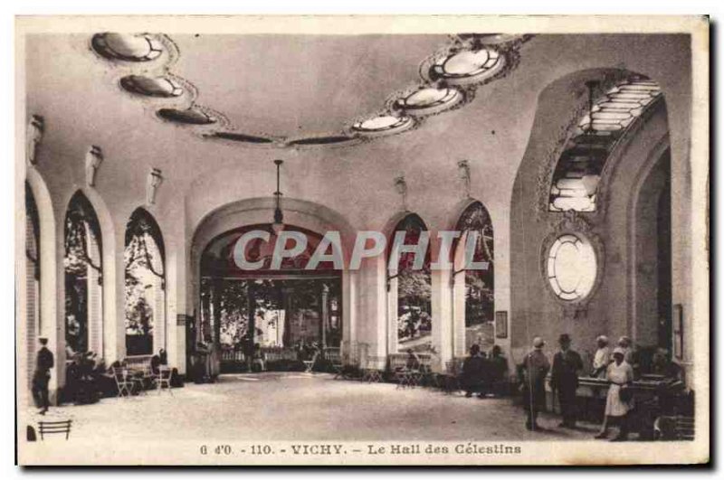 Postcard Old Hall Vichy Celestins