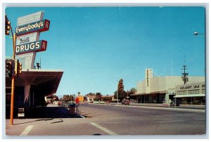 Mesa Arizona AZ Postcard Looking North Macdonald Exterior Building c1960 Vintage