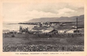 Carleton Sur Mer Quebec Canada Birds Eye View Vintage Postcard AA75286