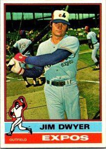1976 Topps Baseball Card Jim Dwyer Montreal Expos sk13438