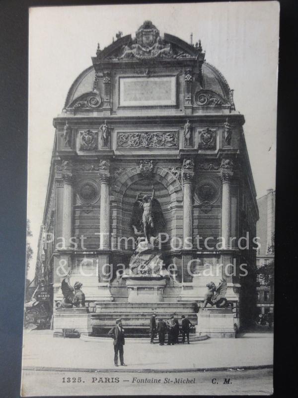 PARIS Fontaine St. Michel c1911 - Pub by C.M.1325  140515