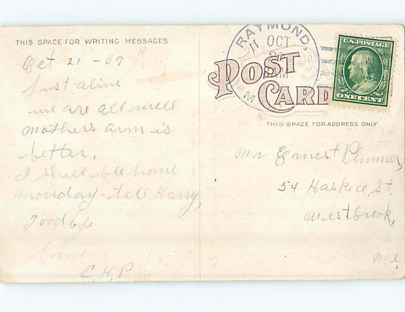 Divided-Back HIGH SCHOOL Lewiston Maine ME k0645