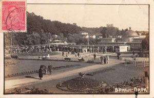 Vrnjci Serbia Yugoslavia Park Scene Real Photo Postal Used China PC AA50082