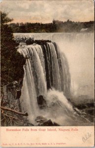 New York Niagara Falls Horseshoe Falls From Goat Island 1907