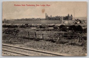 Montana State Penitentiary Deer Lodge MT 1914 Postcard H43