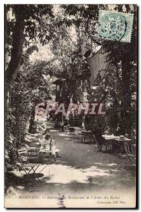 Robinson Old Postcard Interior of the restaurant & # 39arbre rocks