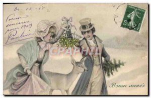 Old Postcard Fantaisie Biche