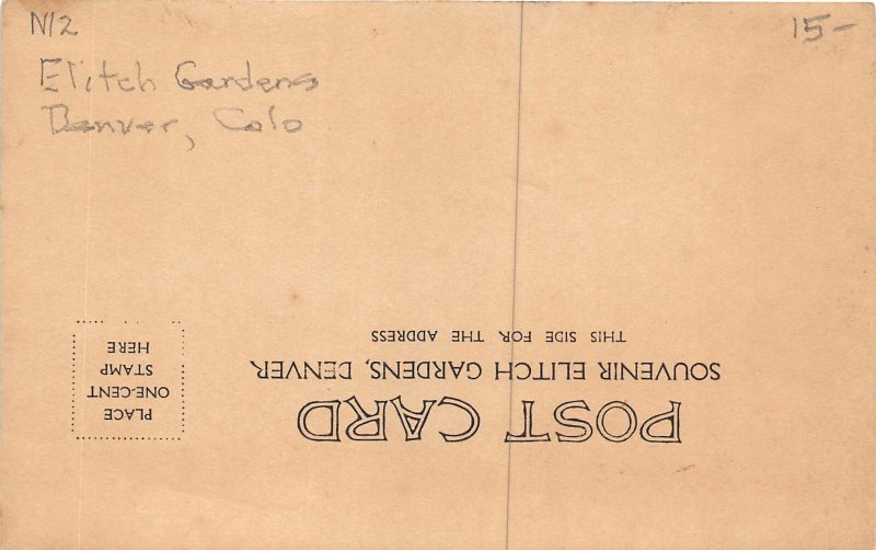 J17/ Denver Colorado RPPC Postcard c1910 Elitch Gardens Amusement Park  279