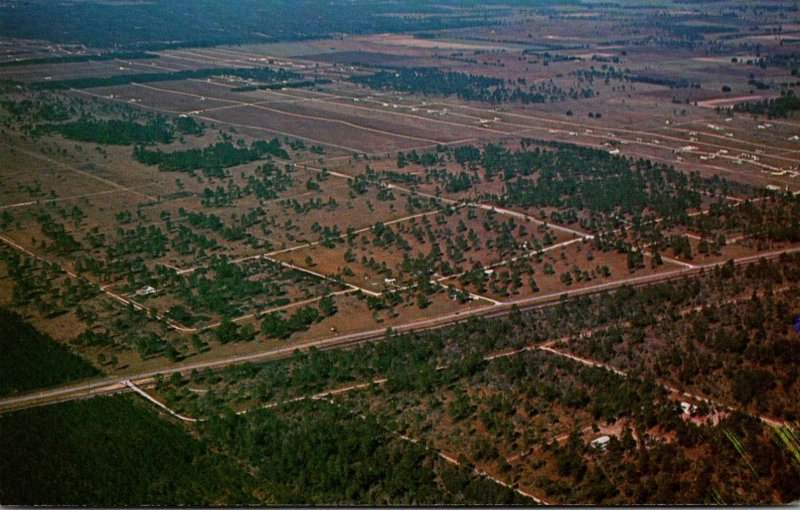 Florida Marion County Aerial View Rainbow Acres Ranchettes U S Highway No 41 ...