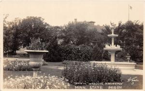 D46/ Stillwater Minnesota Mn RPPC Postcard 1927 State Prison Warden's Gardens