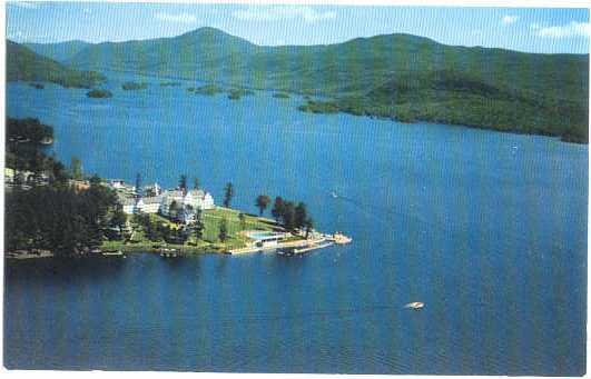 Sagamore Hotel on Lake George, Bolton Landing, NY State, New York, Chrome