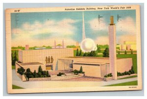 Vintage 1939 Postcard New York World's Fair Palestine Exhibits Building