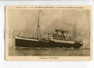 271283 FRANCE line TRANSATLANTIQUE liner SUFFREN RPPC sea post