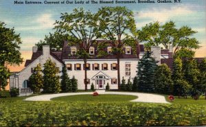 New York Goshen Broadlea Main Entrance Convent of Our Lady Of The Blessed Sac...