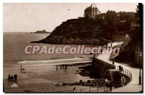 Old Postcard Dinard La Promenade Des Allies And The Pointe Du Reel