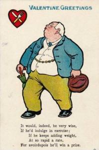 Vinegar Valentine  TUCK Series  Fat man, Pre-1907