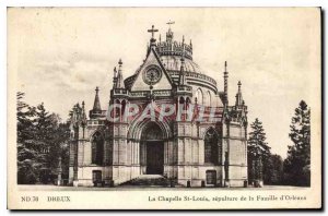 Postcard Dreux Old Chapel St. Louis burial of the family of Orleans