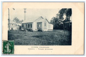 c1905 Guinee Francaise Conakry Temple Prostestant Guinea Antique Posted Postcard