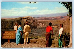 National Park Hawaii HI Postcard Byron Ledge Lookout Kilauea Iki Crater c1960