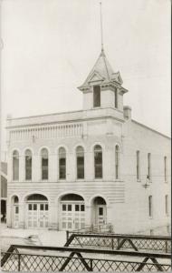 Waterloo Iowa IA Fire Hall 1899 Marking On Rear RPPC Real Photo Postcard E20