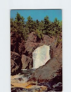 Postcard Brownstone Falls, Copper Falls State Park, Mellen, Wisconsin