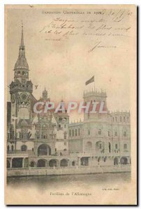 Postcard Old World Expo Paris 1900 Germany Pavilion