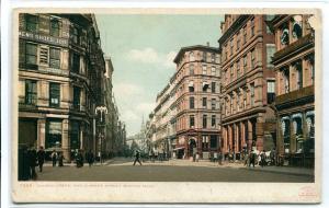 Summer Street Church Green Boston Massachusetts 1910c postcard